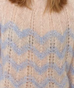 Second Female Juliette Chambray Blue O-neck Knit Jumper
