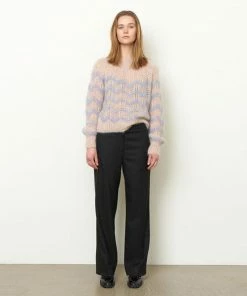 Second Female Juliette Chambray Blue O-neck Knit Jumper