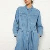 Second Female Ingrid Light Blue Denim Jumpsuit