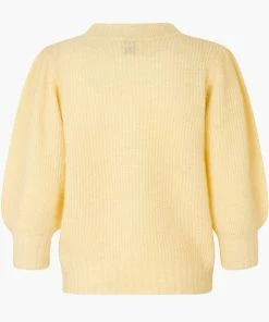 Second Female Brooky Banana Crepe Knit Puff Ss