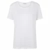 Second Female Peony O Neck Tee - White