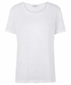 Second Female Peony O Neck Tee - White