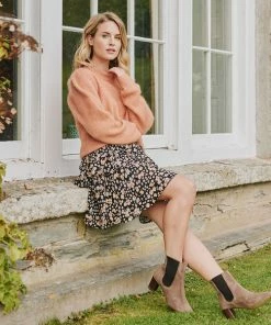 Second Female Brooky Toasted Nut Puff O-neck Knit