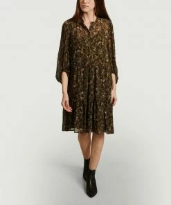 Second Female Simone Floral Print Long Sleeves Dress