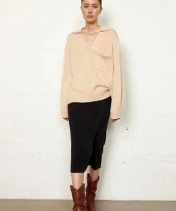 Second Female Dicentra Biscotti Knit V-neck Sweater