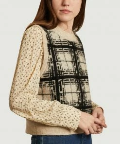 Second Female Louisa Checked Sleeveless Sweater