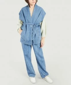 Second Female Jeanie Sleeveless Waistcoat In Cotton