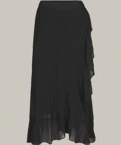 Second Female Black Mounce Long Wrap Skirt