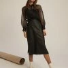Second Female Francis Midi Leather Skirt
