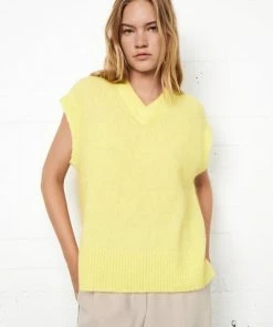 Second Female Brook Boxy Knit - Limelight