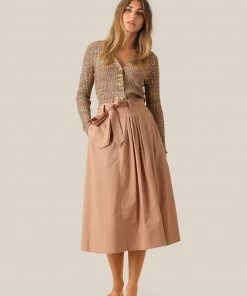 Second Female Praline Phoebe Wrap Skirt