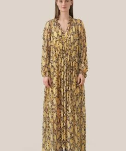 Second Female Snake Ls Maxi Dress