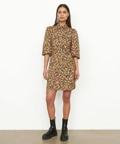 Second Female Mayda Toasted Nut Dress