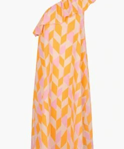 Second Female Dorit One Shoulder Dress Marigold