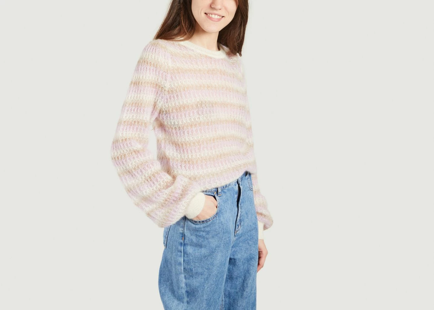 Second Female Yolan Striped Knit Sweater