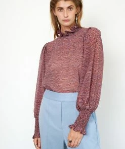 Second Female Venezia Blouse In Dusky Pink