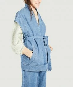 Second Female Jeanie Sleeveless Waistcoat In Cotton