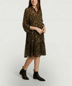 Second Female Simone Floral Print Long Sleeves Dress