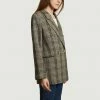 Second Female Cesina Blazer With Check And Herringbone Pattern