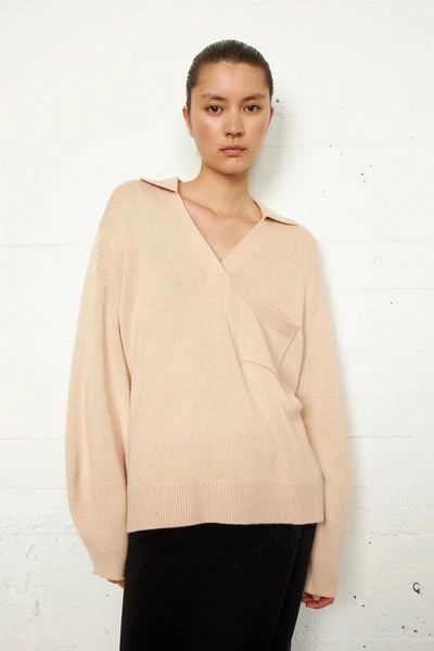 Second Female Dicentra Biscotti Knit V-neck Sweater