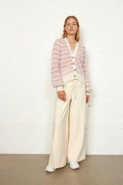 Second Female Yolan Knit Cardigan Orchid Bloom