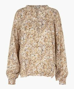 Second Female Golden Brown Lotus Blouse