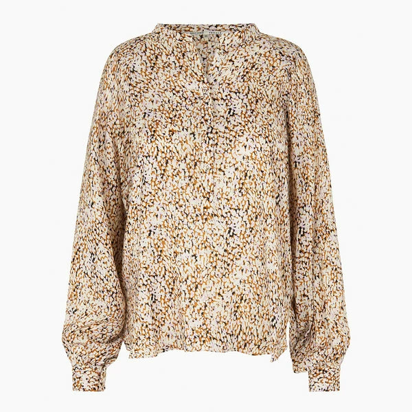 Second Female Golden Brown Lotus Blouse