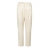 Second Female Indai Leather Trousers Pearled Ivory
