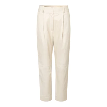 Second Female Indai Leather Trousers Pearled Ivory