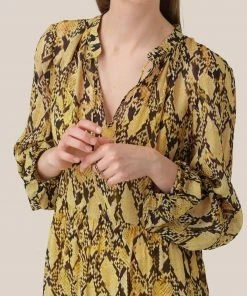 Second Female Chai Tea Snake Midi Dress