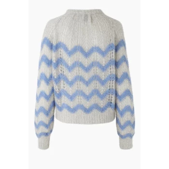 Second Female Juliette Knit Cardigan Brunnera Blue