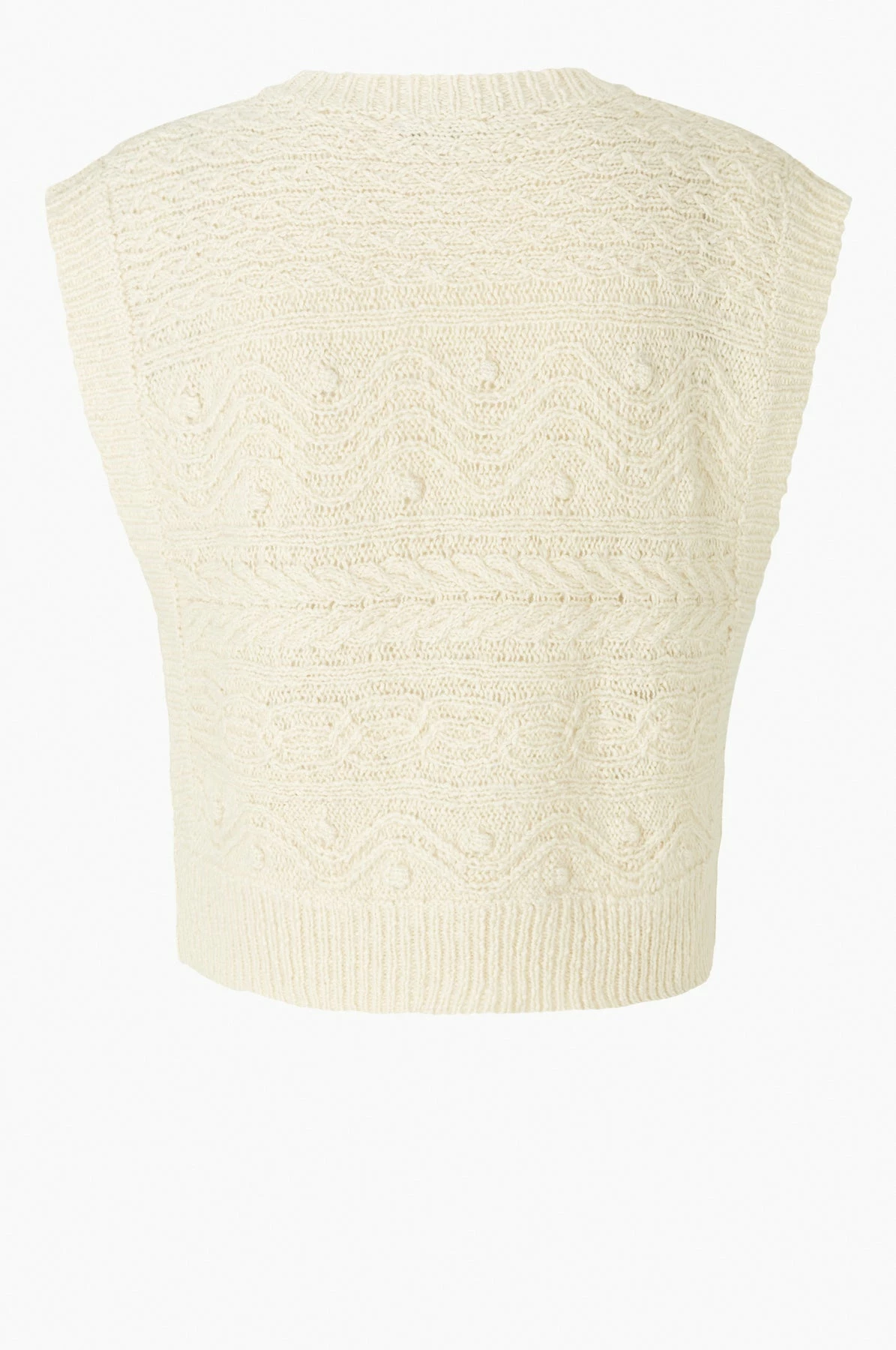 Second Female Pearled Ivory Florian Knit Vest