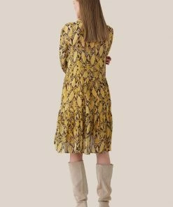 Second Female Chai Tea Snake Midi Dress