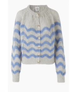 Second Female Juliette Knit Cardigan Brunnera Blue
