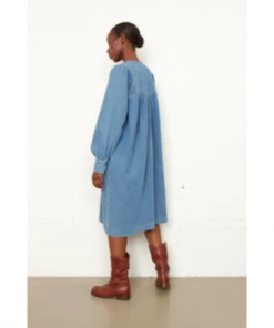 Second Female Jeanie Dress Denim Blue