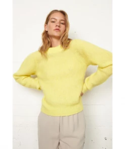 Second Female Brooky Knit Puff O’Neck Lemon