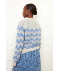 Second Female Juliette Knit Cardigan Brunnera Blue