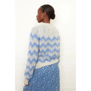 Second Female Juliette Knit Cardigan Brunnera Blue
