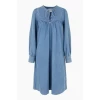 Second Female Jeanie Dress Denim Blue