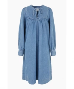 Second Female Jeanie Dress Denim Blue